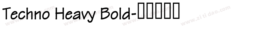 Techno Heavy Bold字体转换